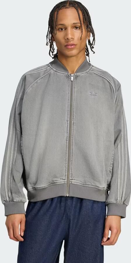 Adidas Originals Denim SST Track Top Grijs- Heren Grijs - Foto 7