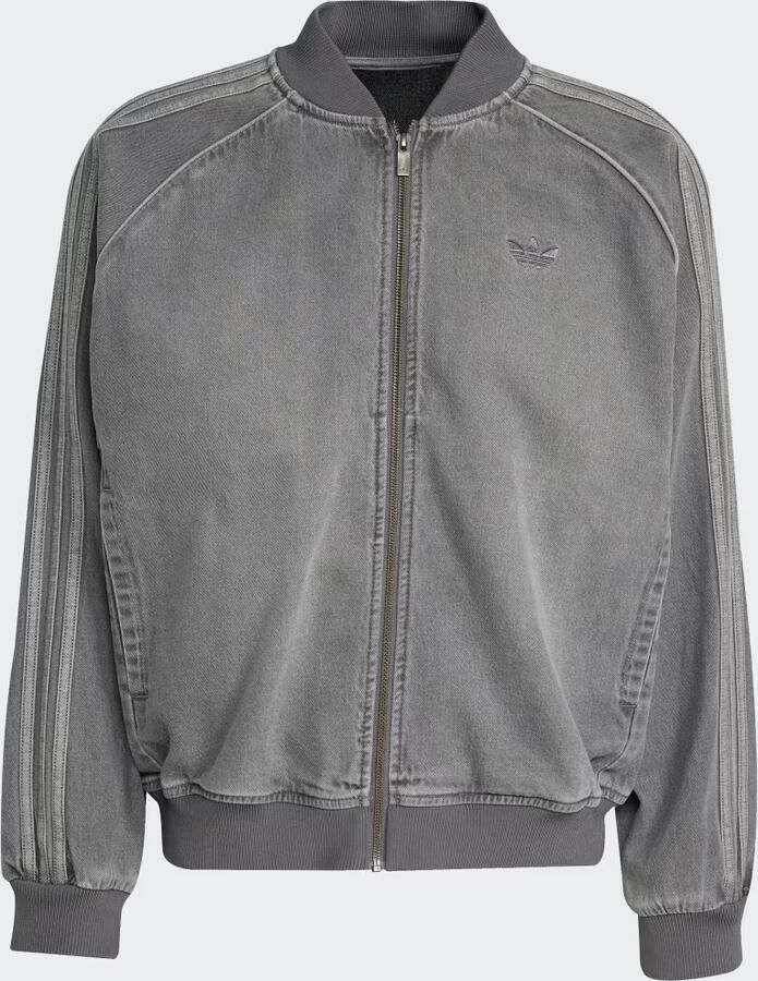 Adidas Originals Denim SST Track Top Grijs- Heren Grijs - Foto 3