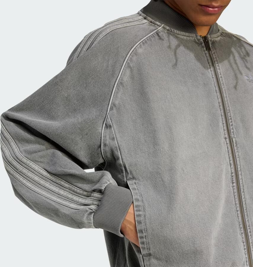 Adidas Originals Denim SST Track Top Grijs- Heren Grijs