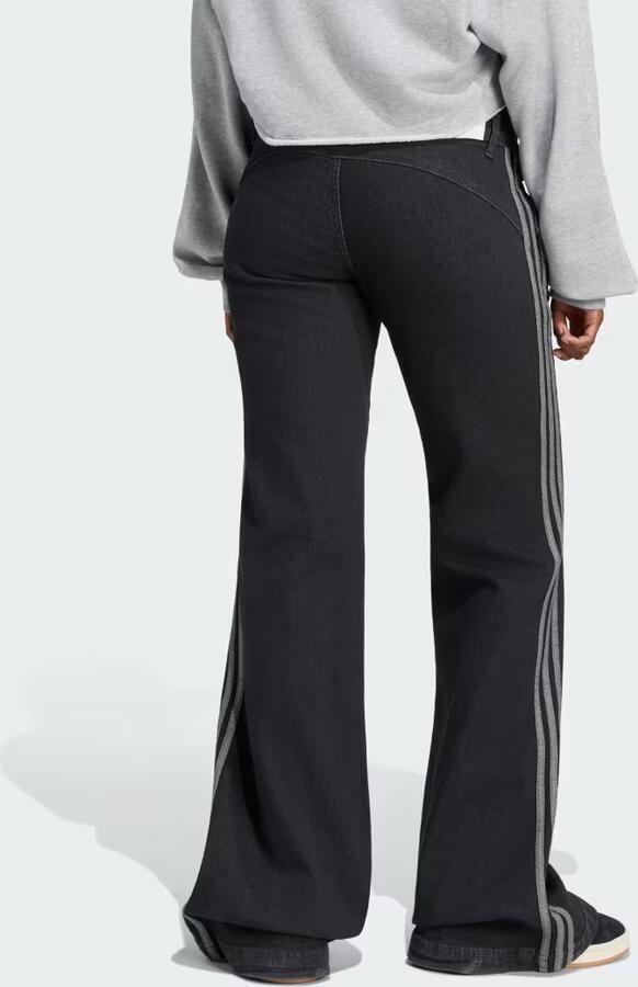 Adidas Originals Denim Low Rise Jeans Zwart