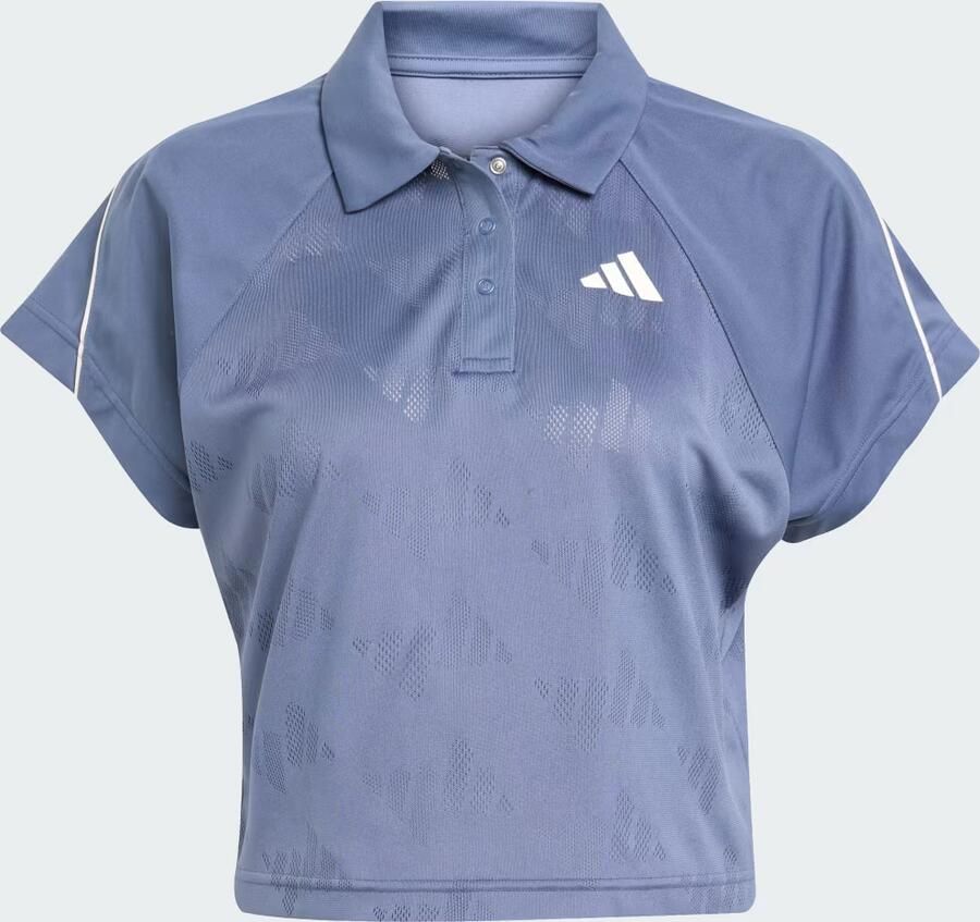 Adidas Polo Shirt Korte Mouw Stadium 3-Stripes Tennis Inspired Jacquard Polo Shirt T-Shirt - Foto 2