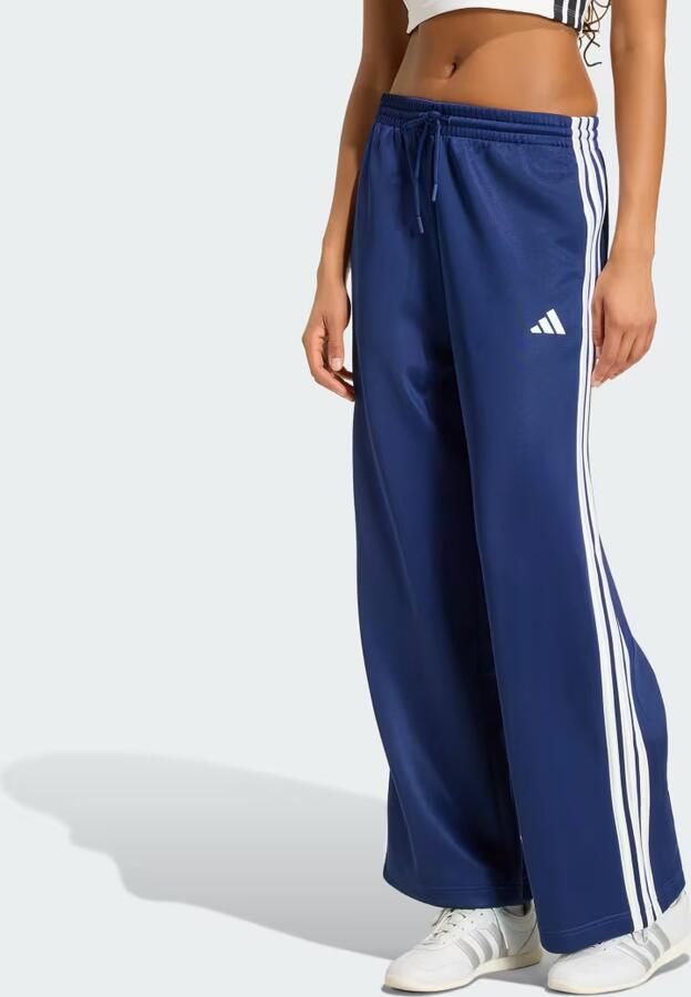 Adidas Sportswear Loose fit trainingsbroek van katoenmix met gestikt logo