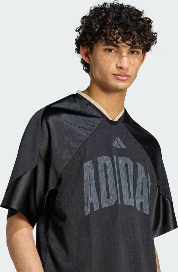 Adidas Sportswear T-shirt met V-hals en logo-print - Foto 5