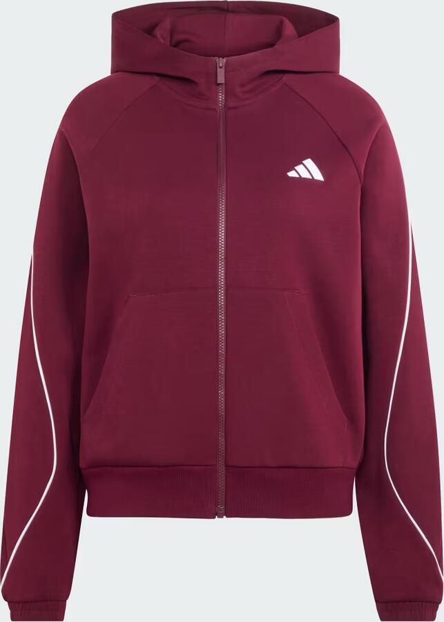 Adidas STADIUM HOODIE MET LANGE RITSSLUITING EN KLEIN LOGO - Foto 4
