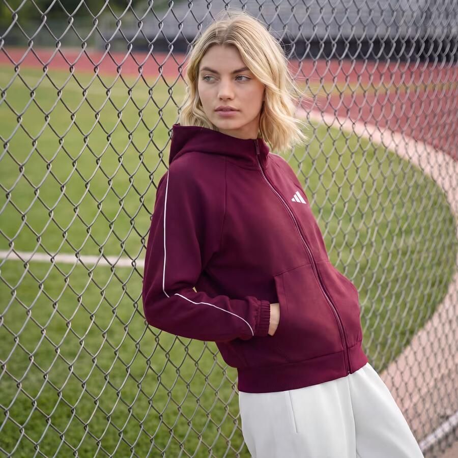 Adidas STADIUM HOODIE MET LANGE RITSSLUITING EN KLEIN LOGO - Foto 2