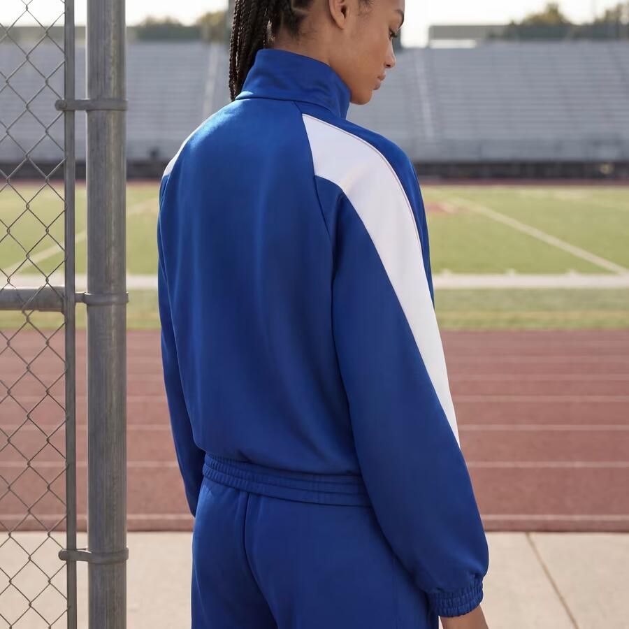 Adidas Sportswear loose fit trainingsjack van katoenmix met logoprint - Foto 5