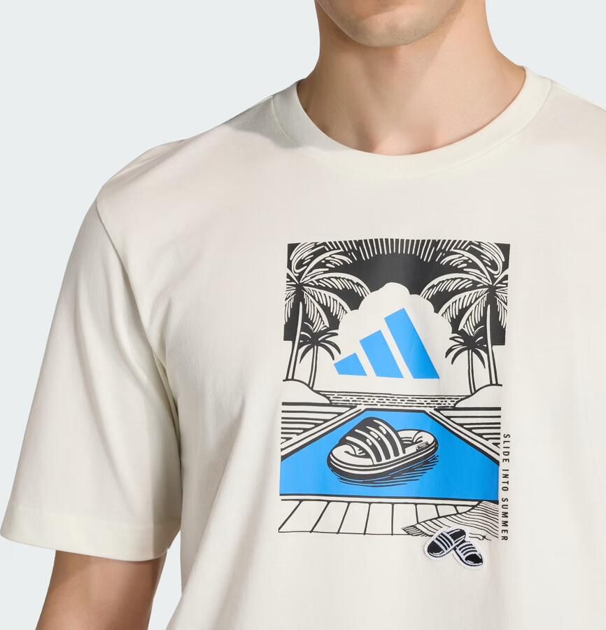 Adidas SUMMER SLIDES RELAX GRAPHIC T-SHIRT - Foto 2