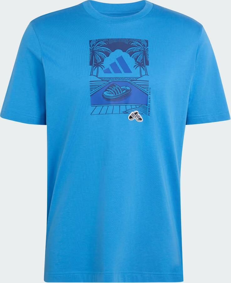 Adidas SUMMER SLIDES RELAX GRAPHIC T-SHIRT - Foto 4