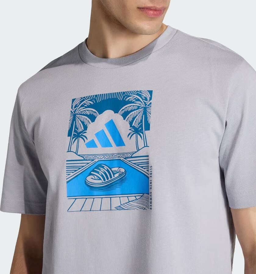 Adidas SUMMER SLIDES RELAX GRAPHIC T-SHIRT - Foto 2