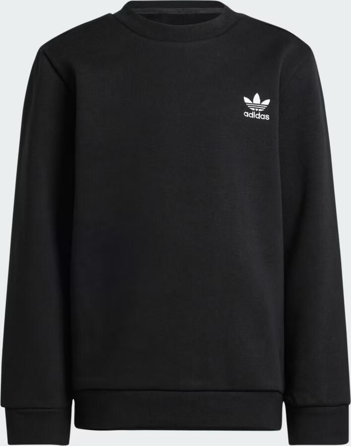 Adidas Originals Trefoil Essential Crew Tracksuit Children Zwart Kind Zwart - Foto 6