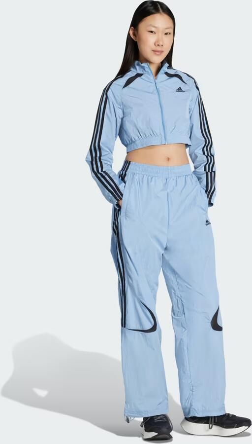 Adidas Originals Teamgeist Adicolor Oversized Track Pants Women Trainingsbroeken blauw Maat XS Kleding - Foto 6