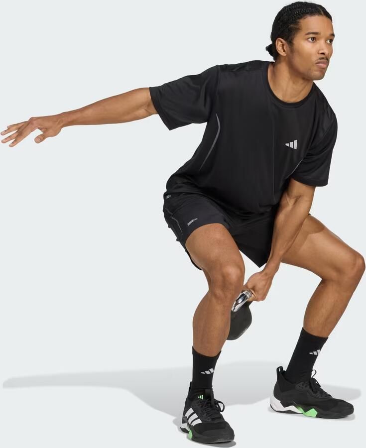 Adidas Training Regular fit sweatshorts met elastische band