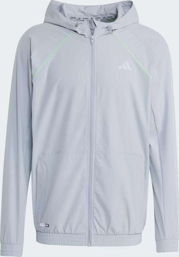 Adidas Training Trainingsjack met capuchon en kangoeroezak - Foto 5