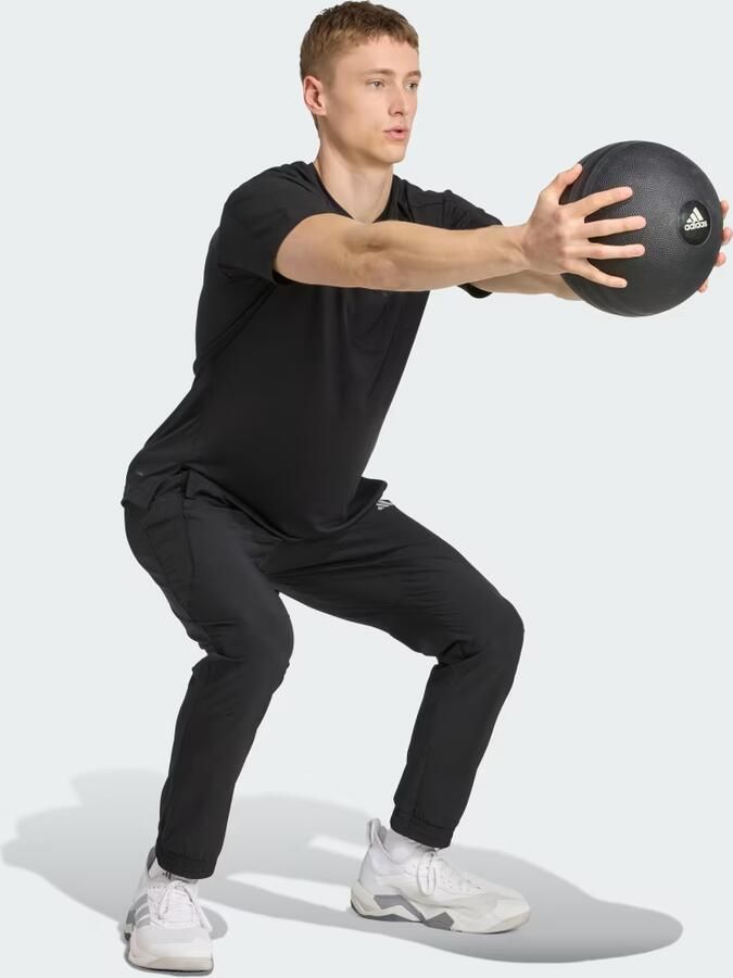 Adidas Training Slim fit sweatpants met logoprint - Foto 3