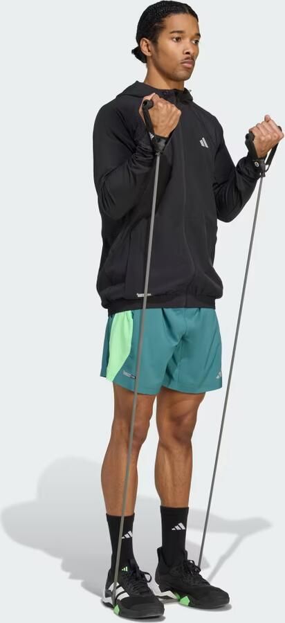 Adidas Training Sweatjack met logoprint en capuchon - Foto 3