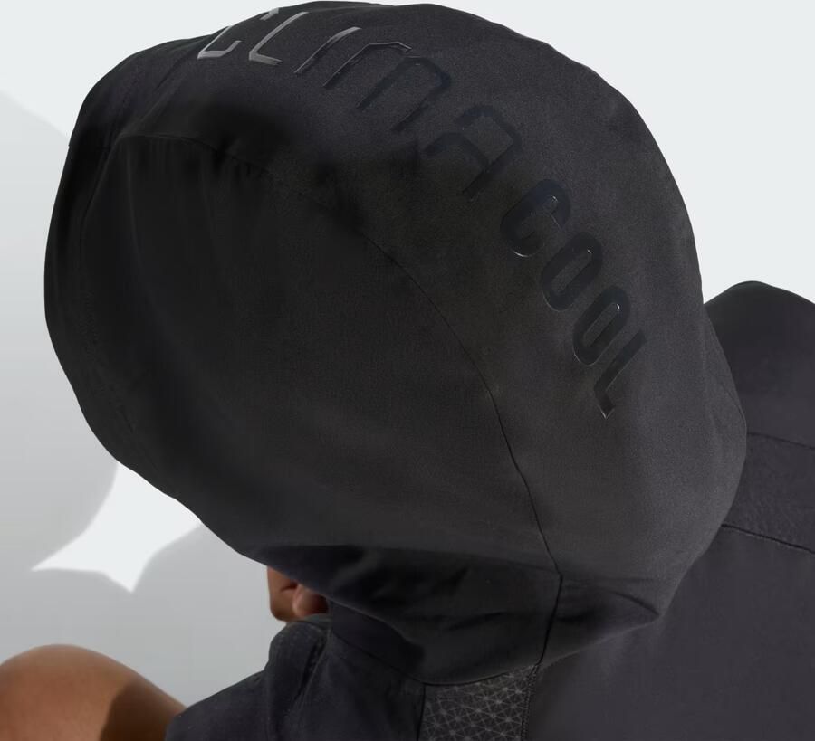 Adidas Training Sweatjack met logoprint en capuchon