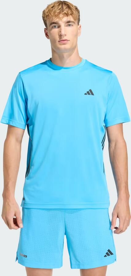 Adidas TECH ESSENTIALS 3 STRIPES WORKOUT-T-SHIRT