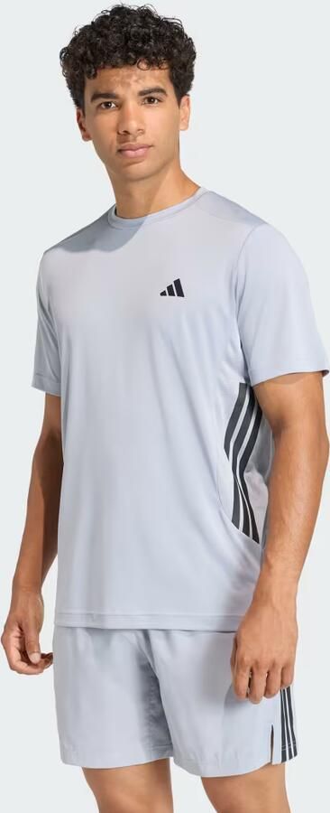 Adidas TECH ESSENTIALS 3 STRIPES WORKOUT-T-SHIRT