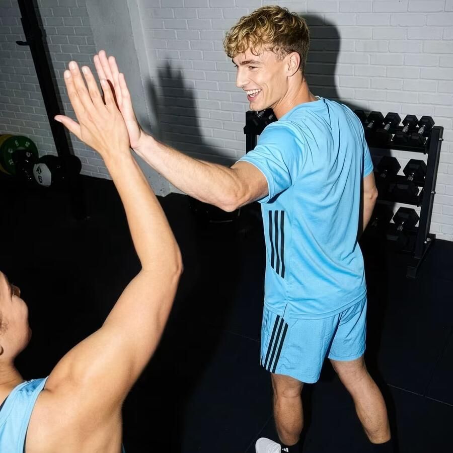 Adidas TECH ESSENTIALS 3 STRIPES WORKOUT-T-SHIRT - Foto 3