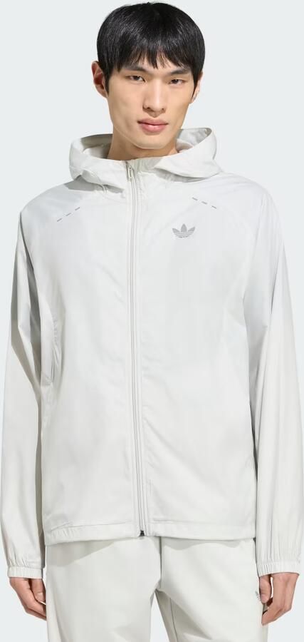 Adidas TECH TREFOIL ESSENTIALS CAPUCHONJACK MET LANGE RITSSLUITING