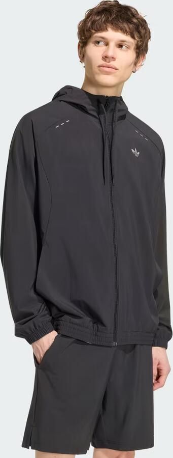Adidas TECH TREFOIL ESSENTIALS CAPUCHONJACK MET LANGE RITSSLUITING