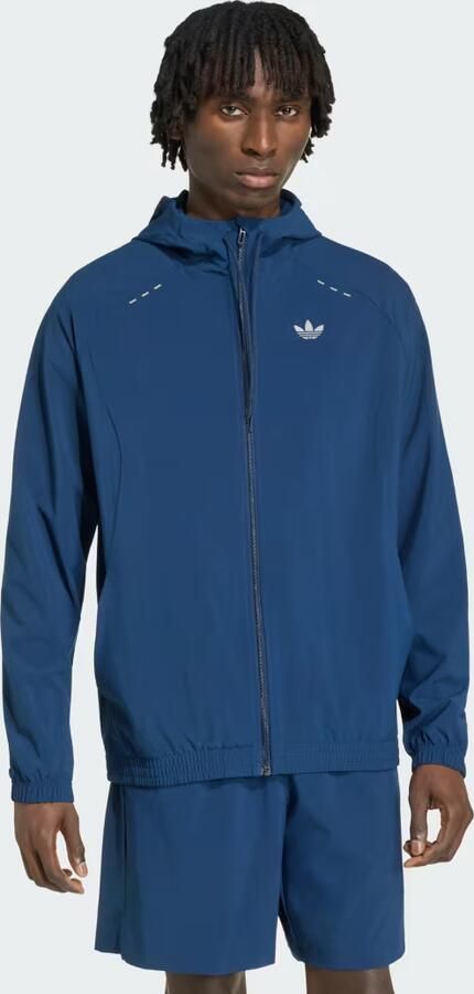 Adidas TECH TREFOIL ESSENTIALS CAPUCHONJACK MET LANGE RITSSLUITING