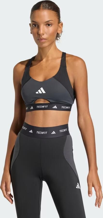 Adidas Bralette Brassière de sport Techfit Workout moyenne compression