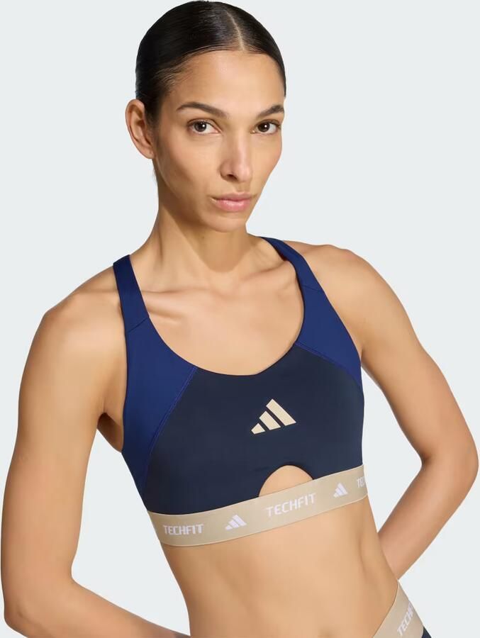 Adidas TECHFIT Color Block Medium Support Workoutbeha - Foto 3
