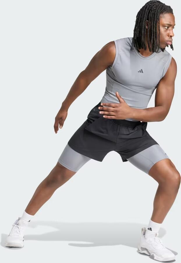 Adidas TECHFIT Compression Training Korte Legging - Foto 4