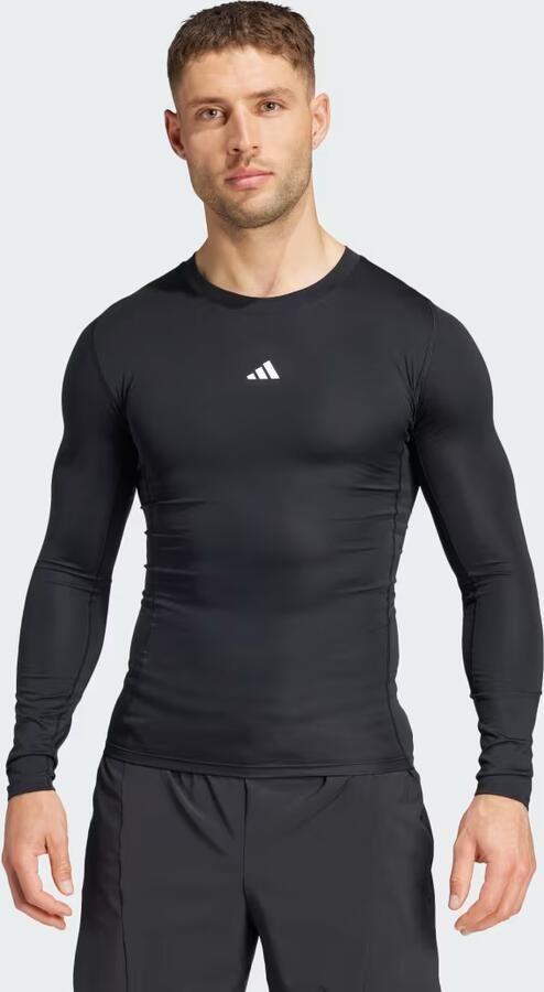 Adidas TECHFIT Compression Training Longsleeve Zwart- Heren Zwart - Foto 6
