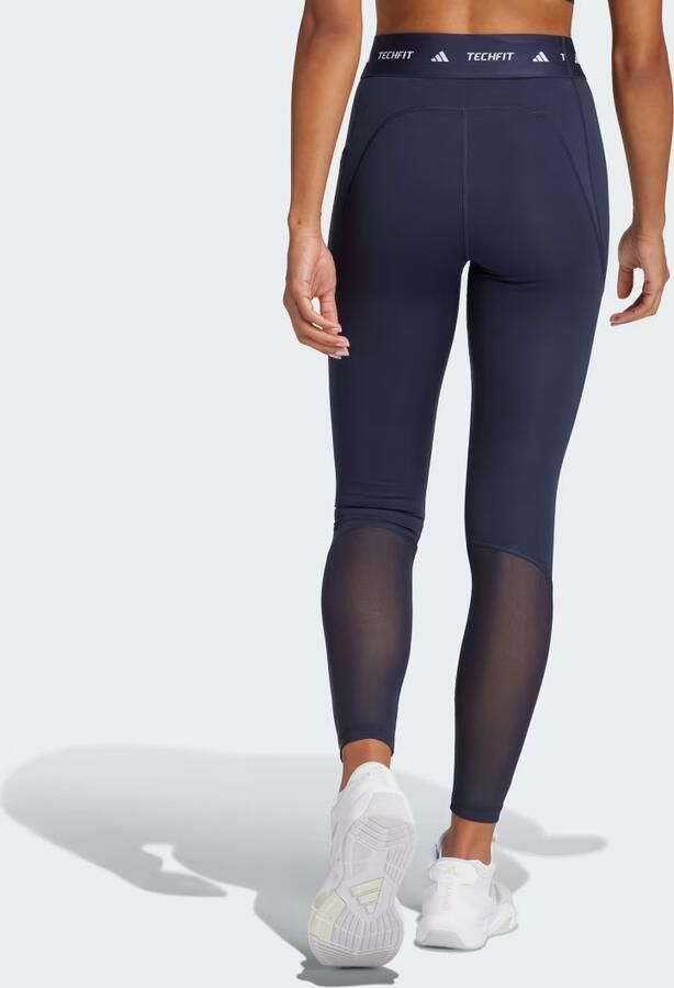 Adidas TECHFIT Stash Pocket Full-Length Legging Blauw- Dames Blauw - Foto 5