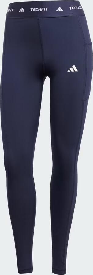 Adidas TECHFIT Stash Pocket Full-Length Legging Blauw- Dames Blauw - Foto 6