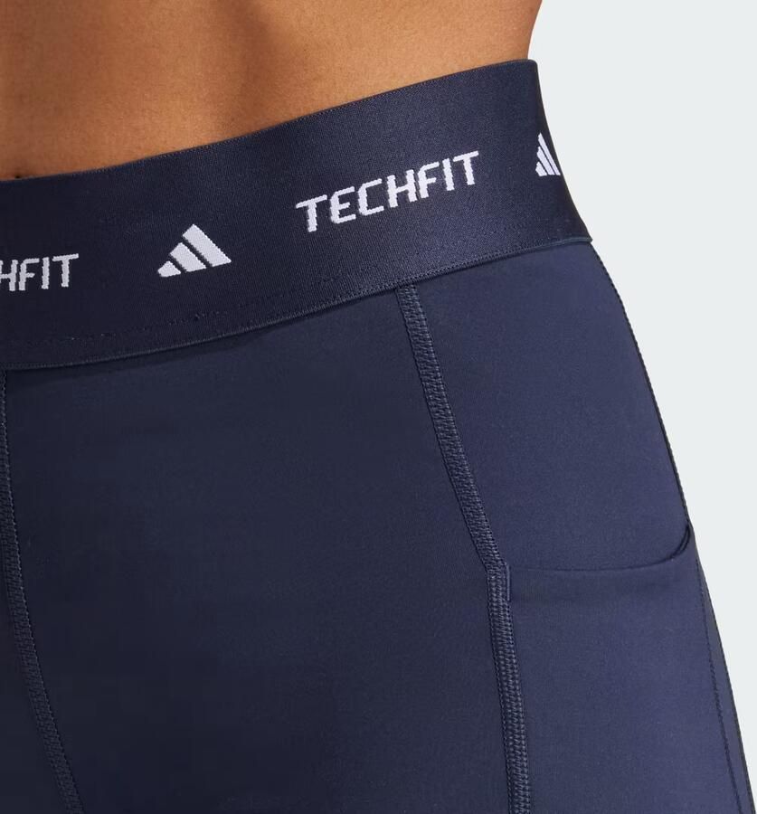 Adidas TECHFIT Stash Pocket Full-Length Legging Blauw- Dames Blauw - Foto 2