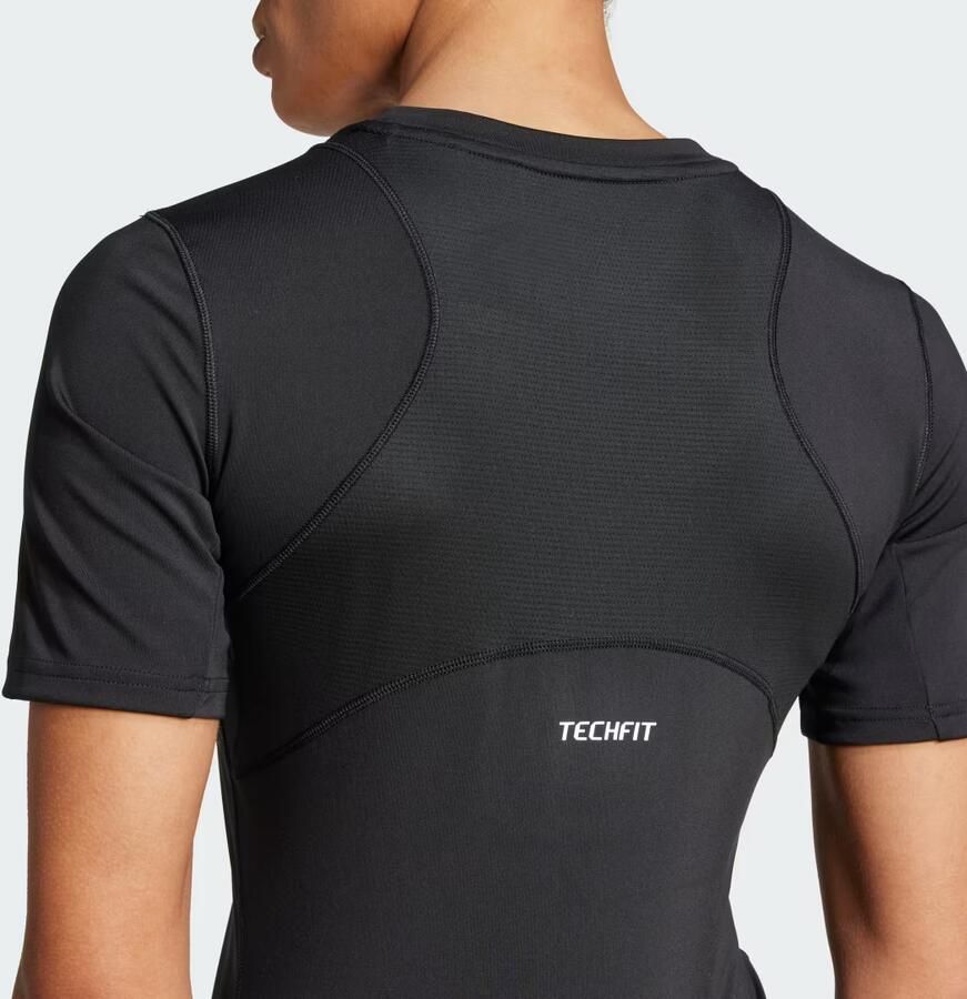 Adidas TECHFIT Training T-shirt Zwart- Dames Zwart