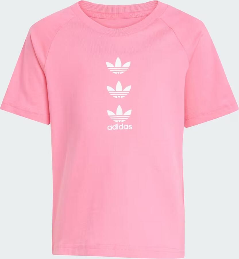 Adidas Originals ' Repeat Trefoil T-Shirt Shorts Set Children Pink - Foto 3