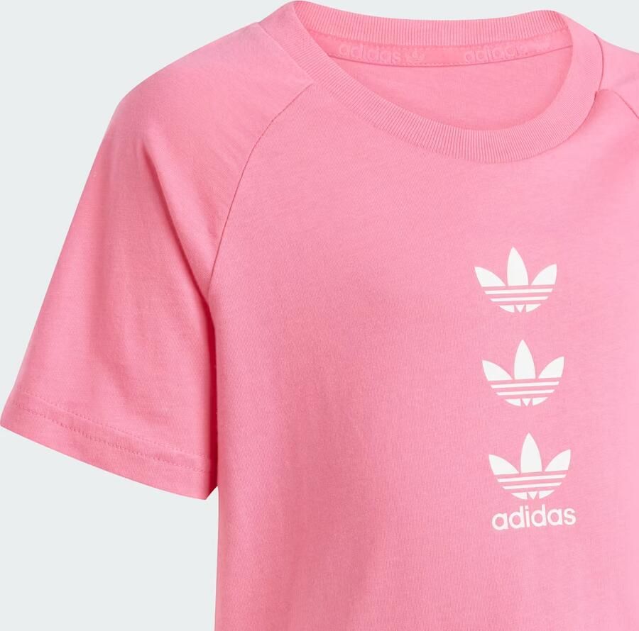 Adidas Originals ' Repeat Trefoil T-Shirt Shorts Set Children Pink