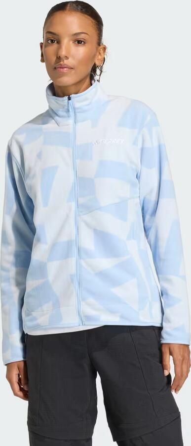 Adidas Terrex Multi Bedrukt Fleece Jack met Lange Ritssluiting - Foto 1