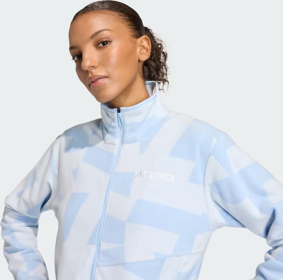 Adidas Terrex Multi Bedrukt Fleece Jack met Lange Ritssluiting - Foto 3