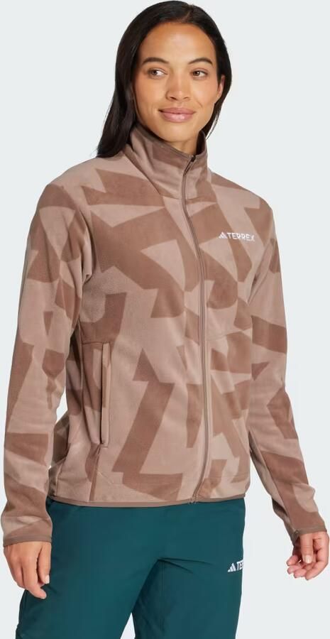 Adidas Terrex Multi Bedrukt Fleece Jack met Lange Ritssluiting - Foto 4