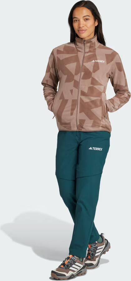 Adidas Terrex Multi Bedrukt Fleece Jack met Lange Ritssluiting - Foto 6