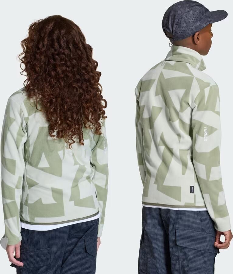 Adidas Terrex Multi Bedrukt Fleece Jack met Lange Ritssluiting Kids - Foto 2