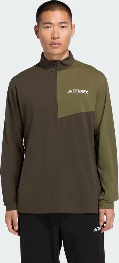 Adidas Terrex Multi Climacool Longsleeve met Halflange Rits