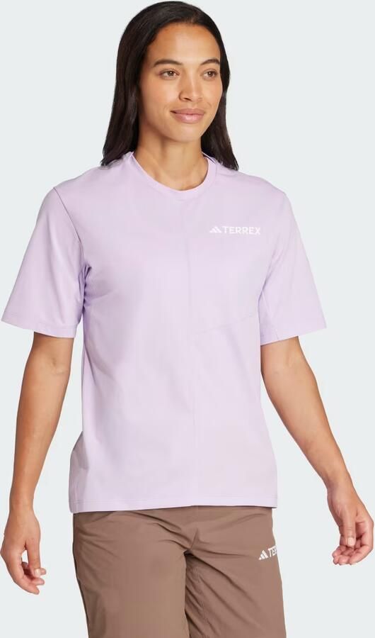 Adidas T-shirt Korte Mouw T-shirt Terrex Multi Climacool violet - Foto 4