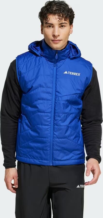 Adidas Terrex Multi Climawarm Insulated Bodywarmer met Capuchon Blauw- Heren Blauw - Foto 6