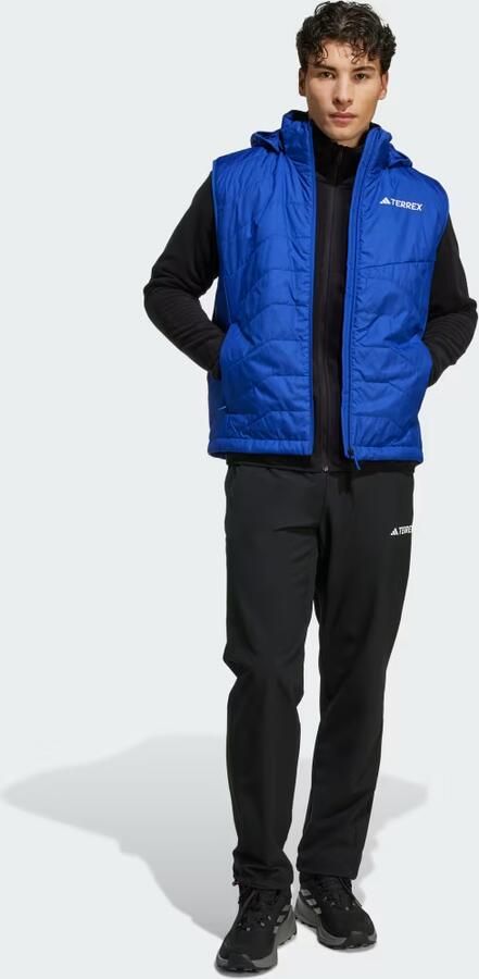 Adidas Terrex Multi Climawarm Insulated Bodywarmer met Capuchon Blauw- Heren Blauw - Foto 4