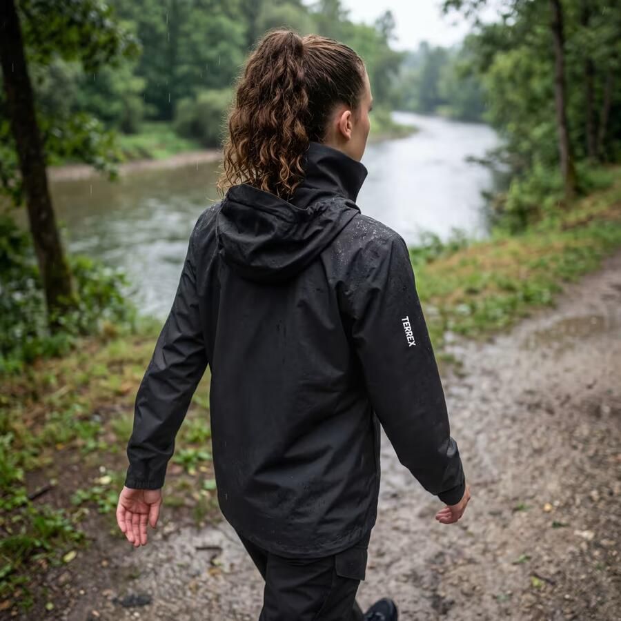 Adidas Terrex Multi Essentials 2 Layer CLIMAPROOF Regenjack - Foto 3