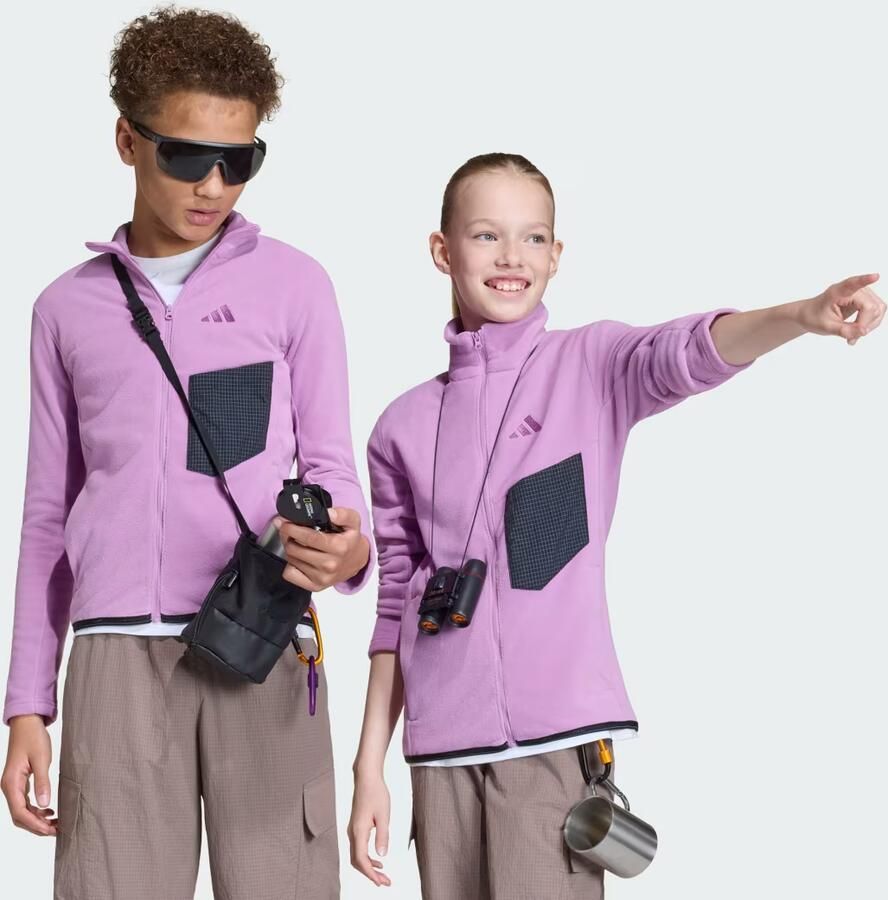 Adidas Terrex Multi Fleece met Lange Ritssluiting Kids