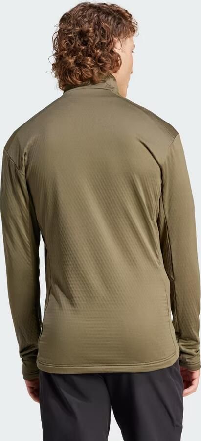 Adidas Licht Fleece Volledige Rits Terrex Jas Green Heren - Foto 4