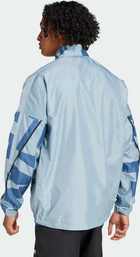 Adidas Terrex Multi Printed Windjack Grijs- Heren Grijs - Foto 4