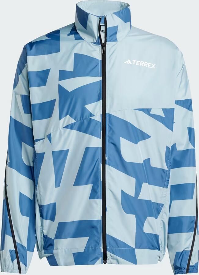 Adidas Terrex Multi Printed Windjack Grijs- Heren Grijs - Foto 3